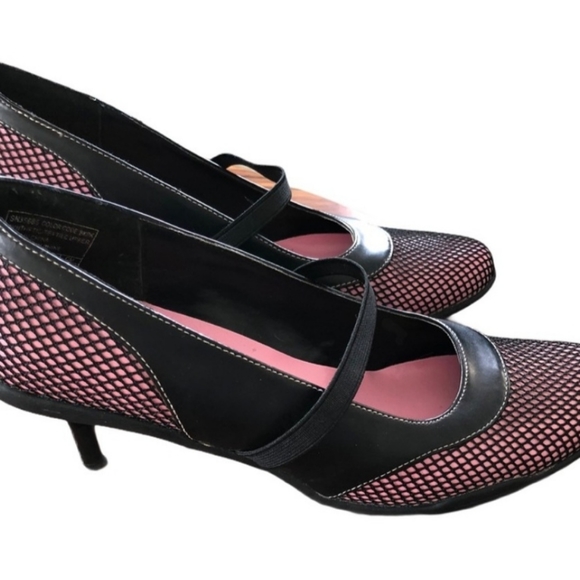 Skechers ‘Somethin else’ Pink & Black heel Shoes - Picture 3 of 4